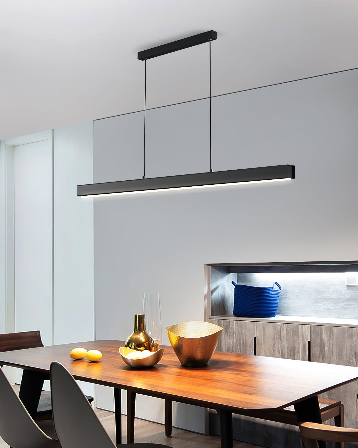Black Linear Pendant Lamp