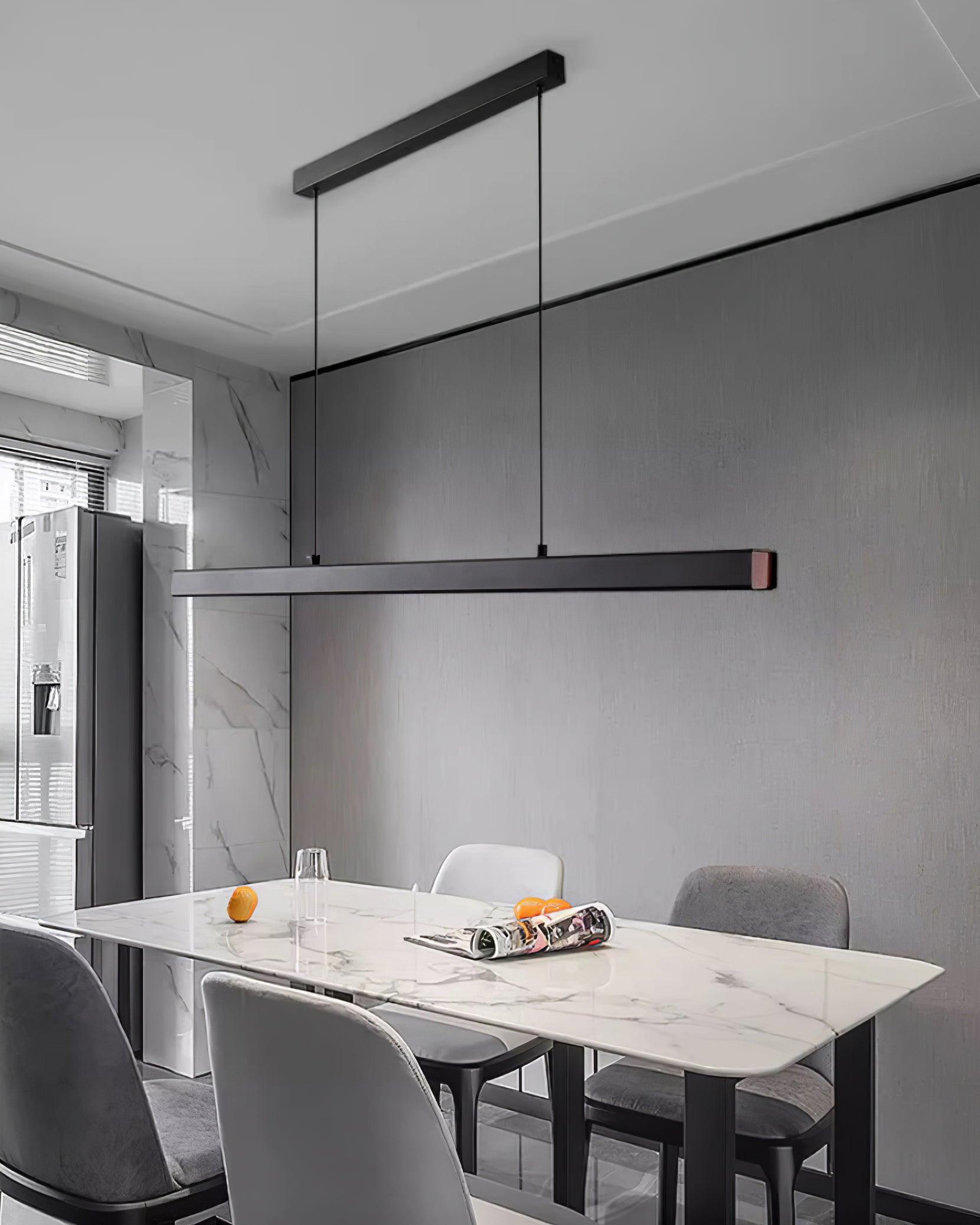 Black Linear Pendant Lamp