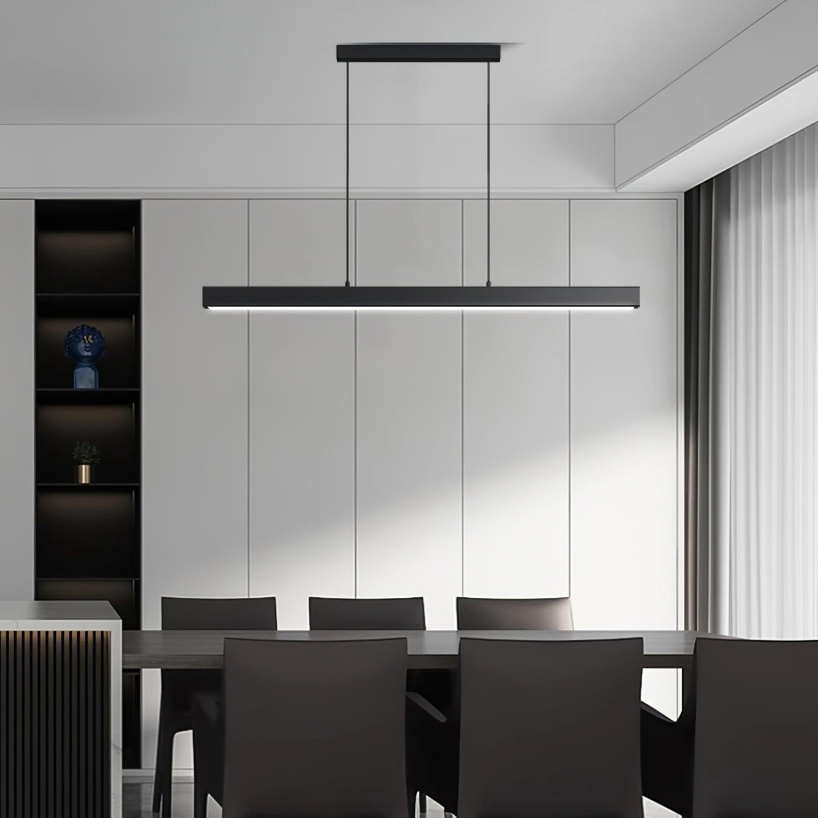 Black Linear Pendant Lamp