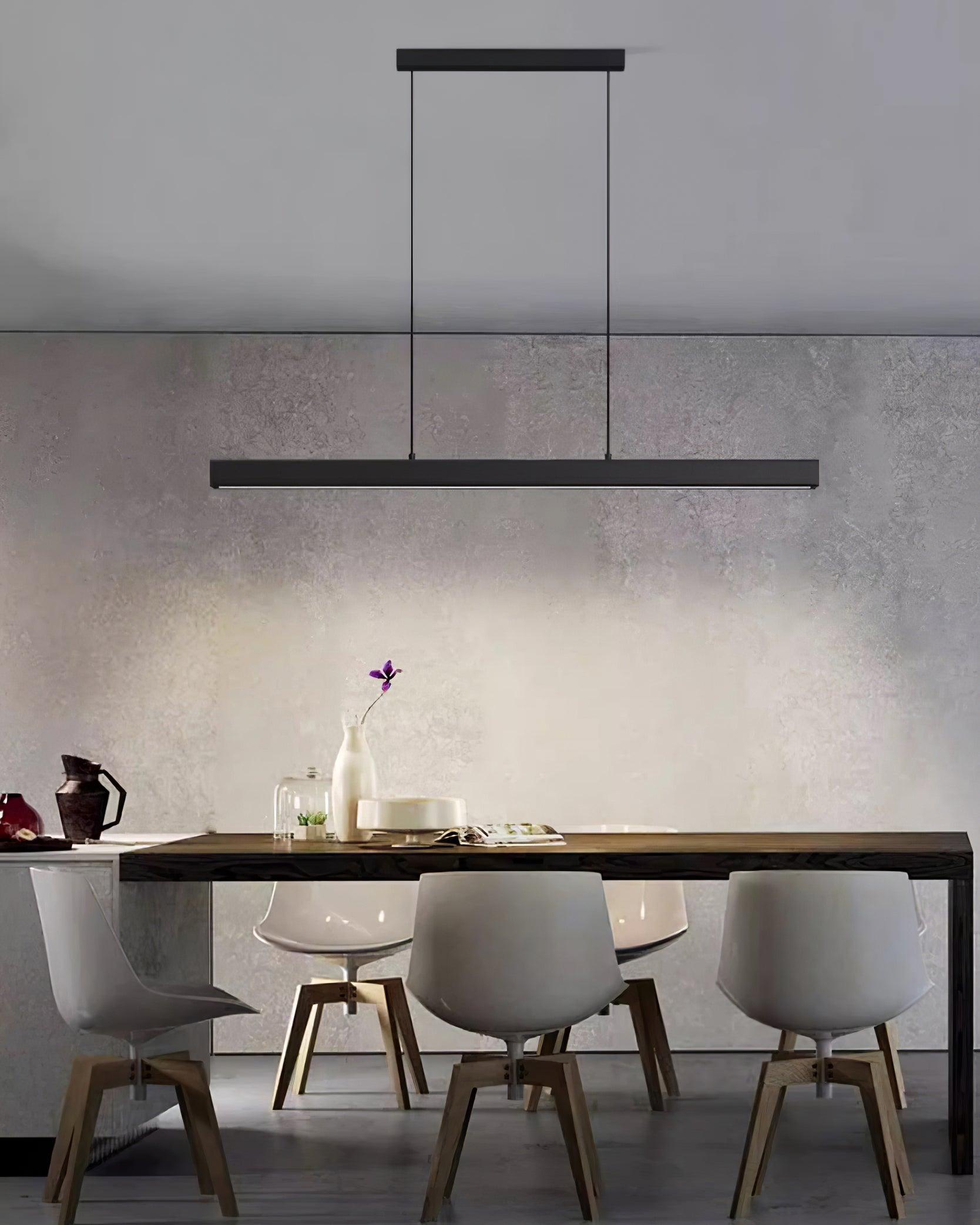 Black Linear Pendant Lamp