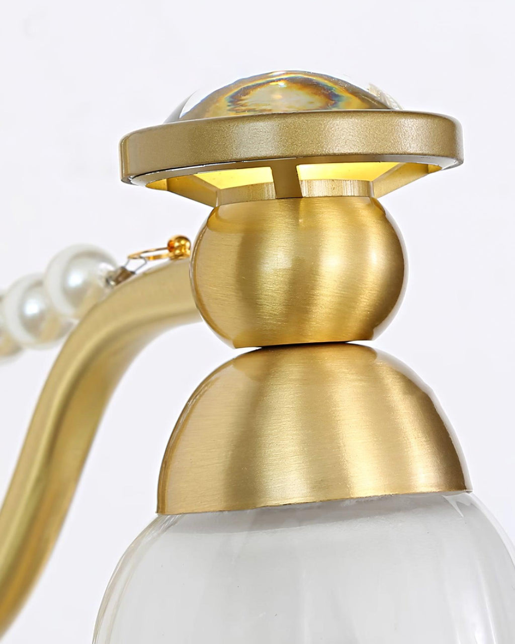 Brass Floral Wall Lamp