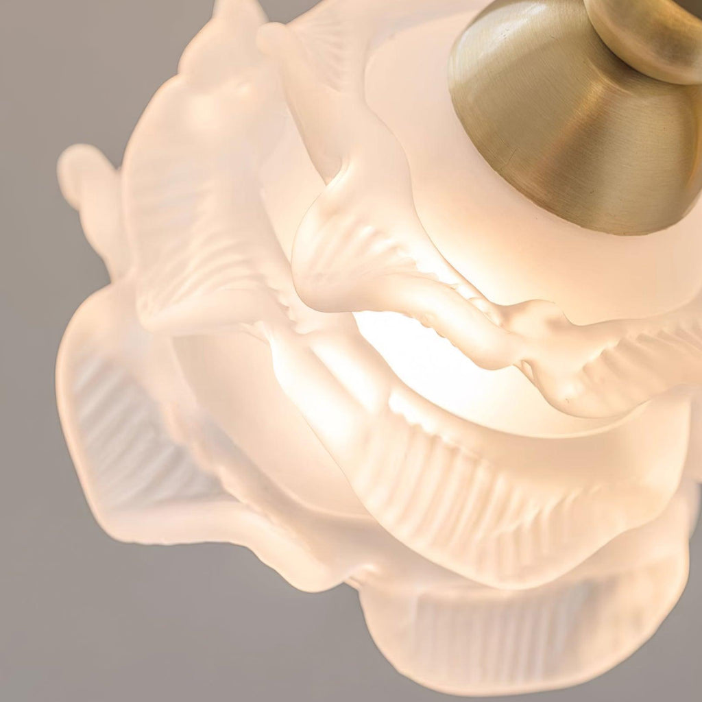 Brass Floral Wall Lamp