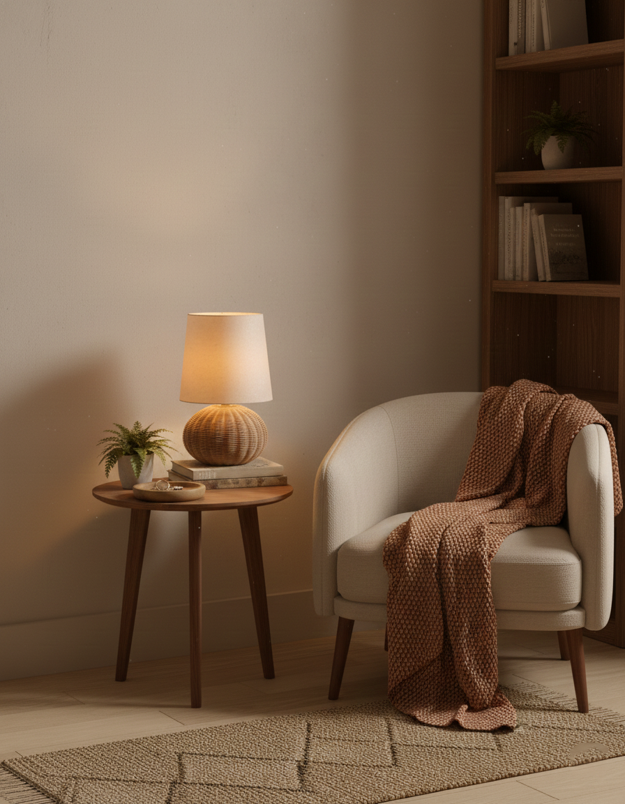 Braxton Rattan Table Lamp
