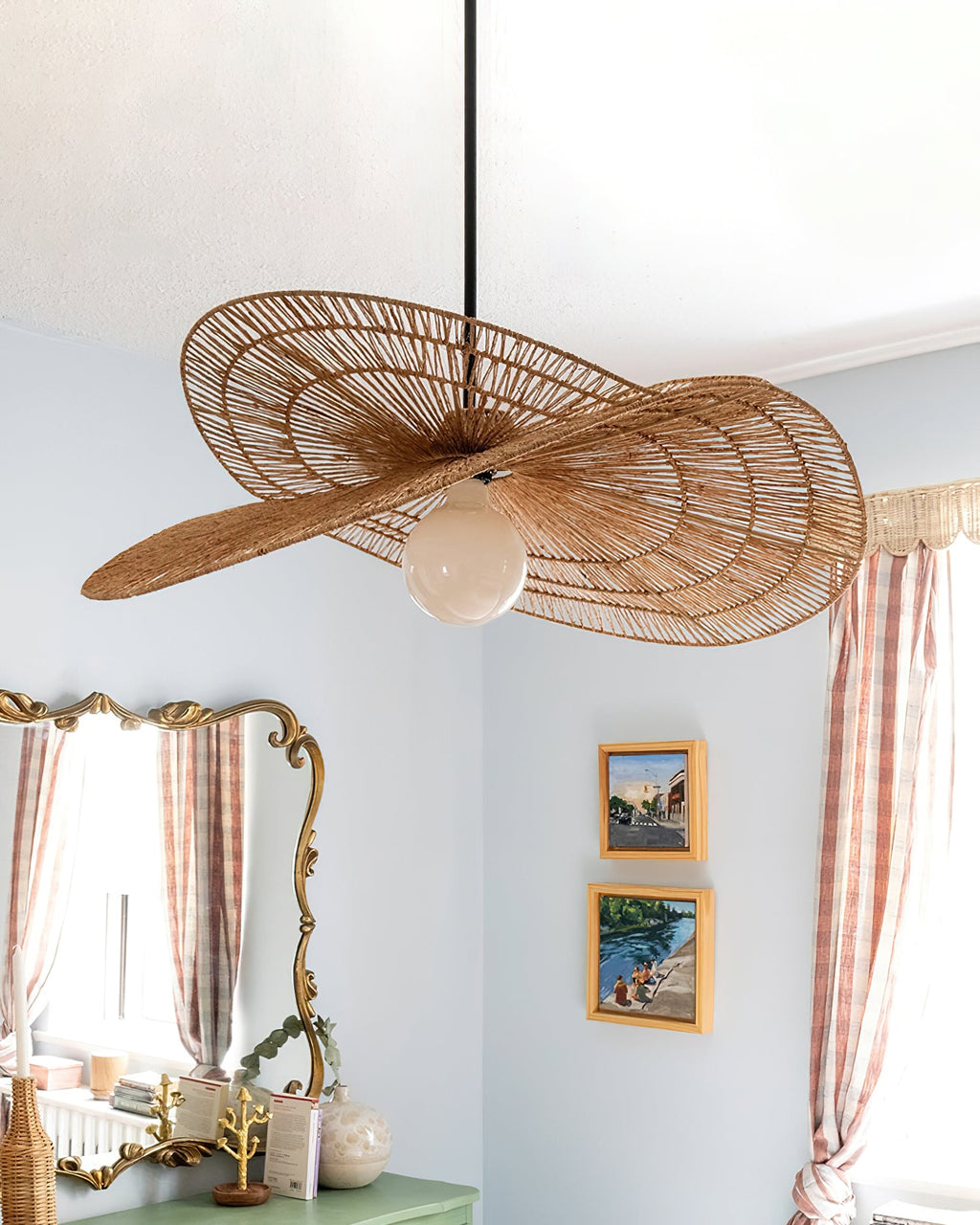 Bukolische Rattan Pendant Lamp