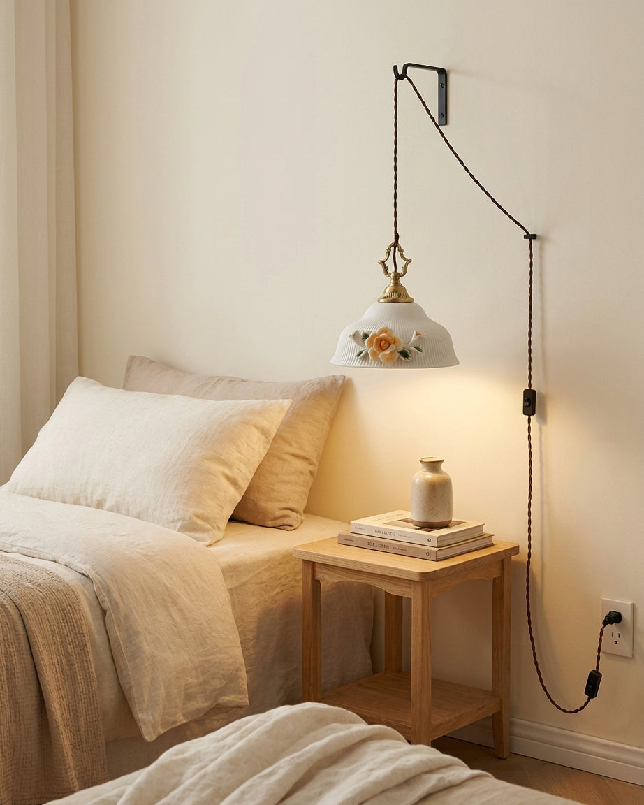 Camellia Grace Plug In Pendant Light