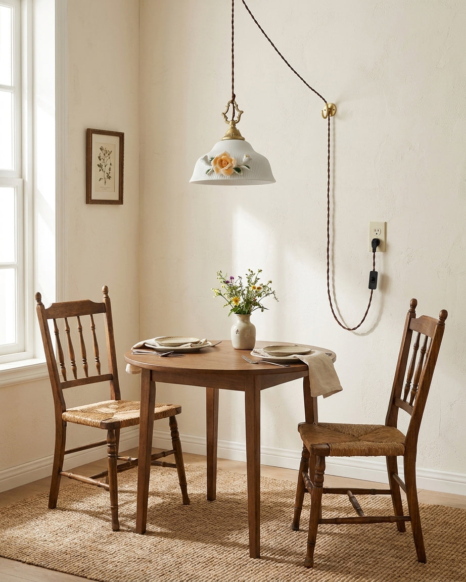 Camellia Grace Plug In Pendant Light