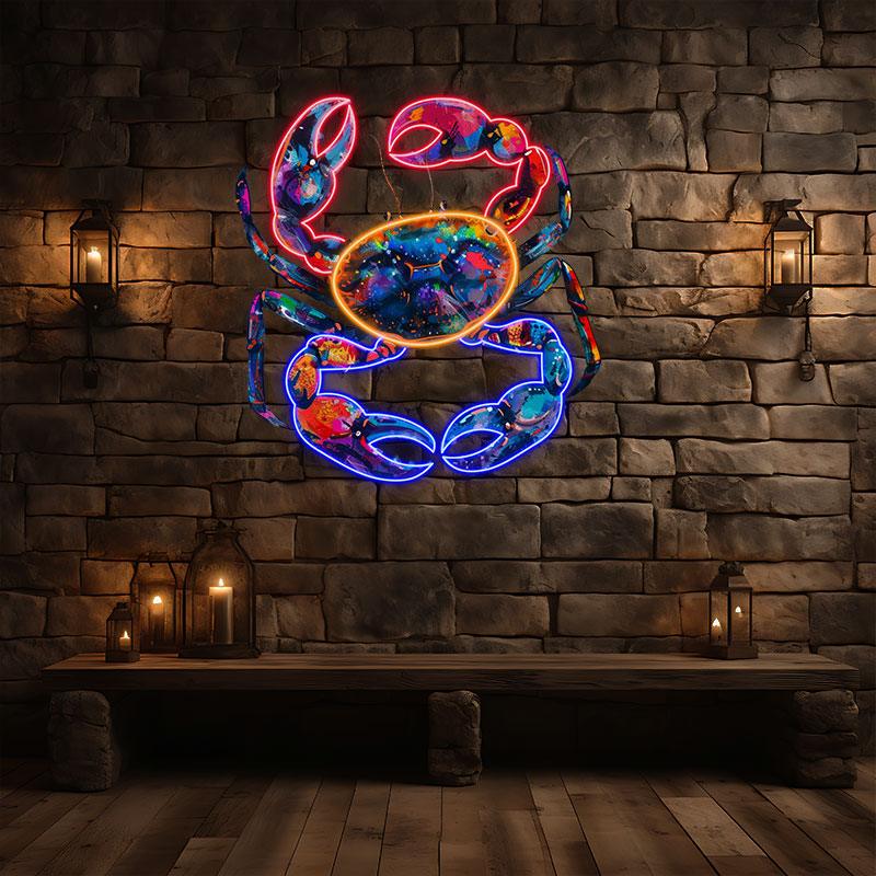 Cancer Neon signs Light - Stylish LED Zodiac Sign for Home Decor, Perfect Gift for Cancer Fans, Moon Child Wall Art