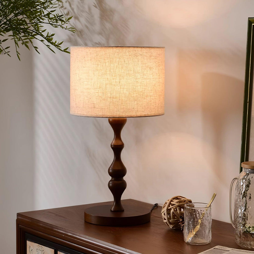 Canora Wooden Table Lamp