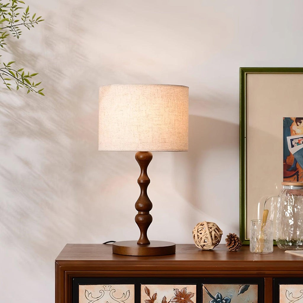Canora Wooden Table Lamp
