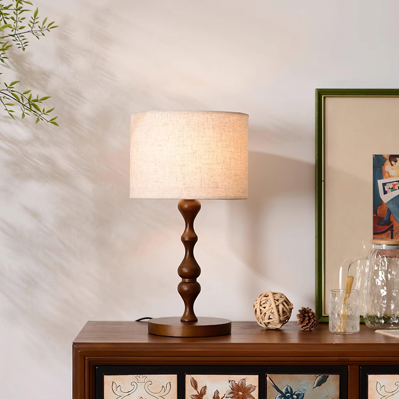 Canora Wooden Table Lamp