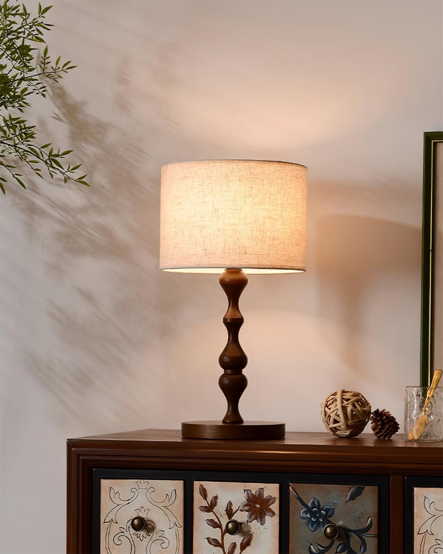 Canora Wooden Table Lamp
