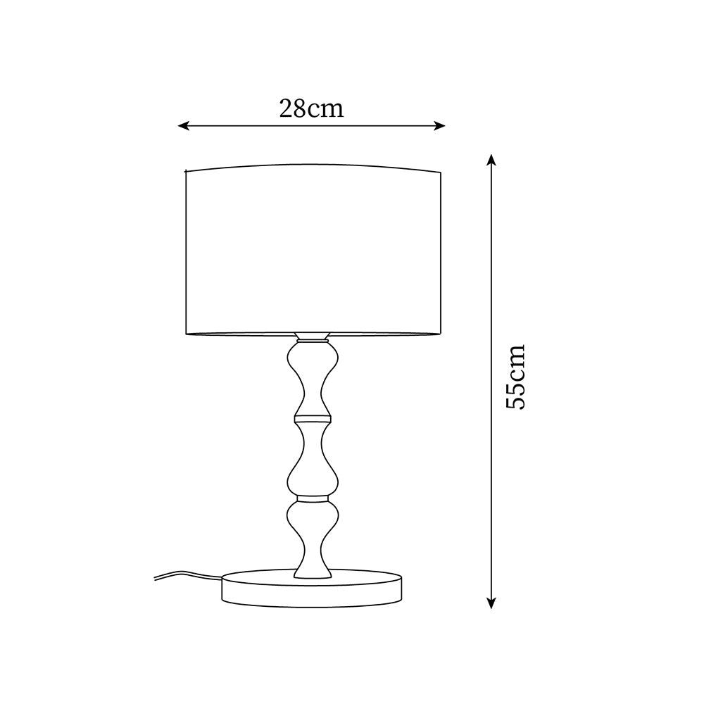 Canora Wooden Table Lamp