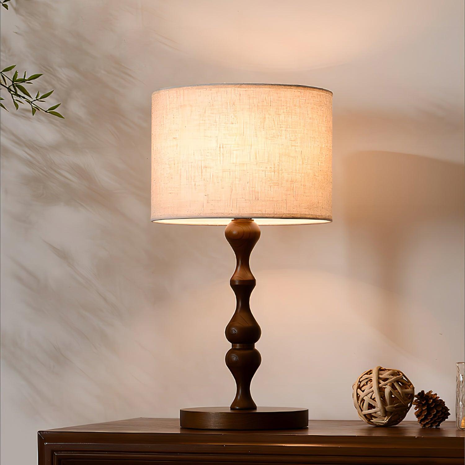 Canora Wooden Table Lamp