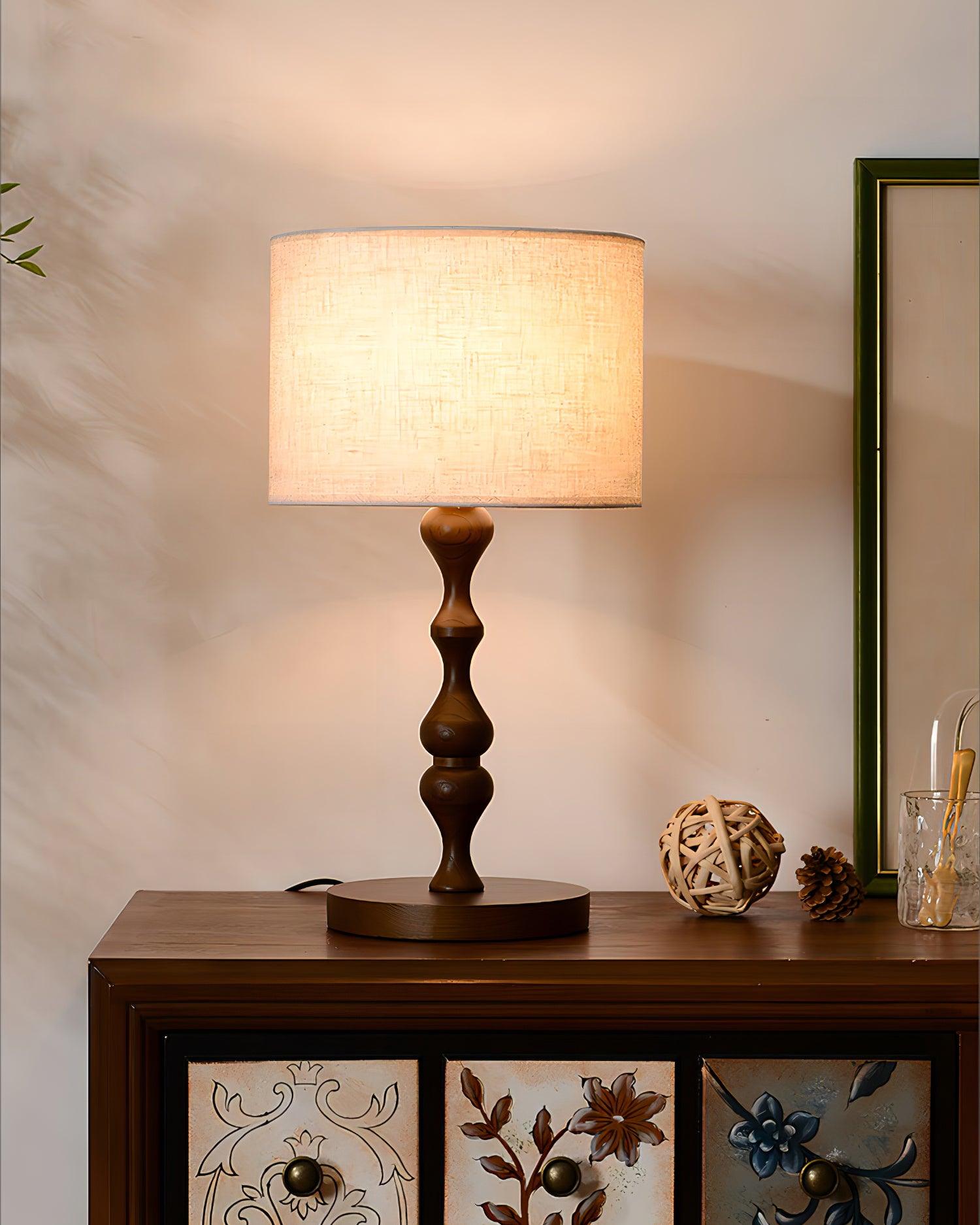 Canora Wooden Table Lamp