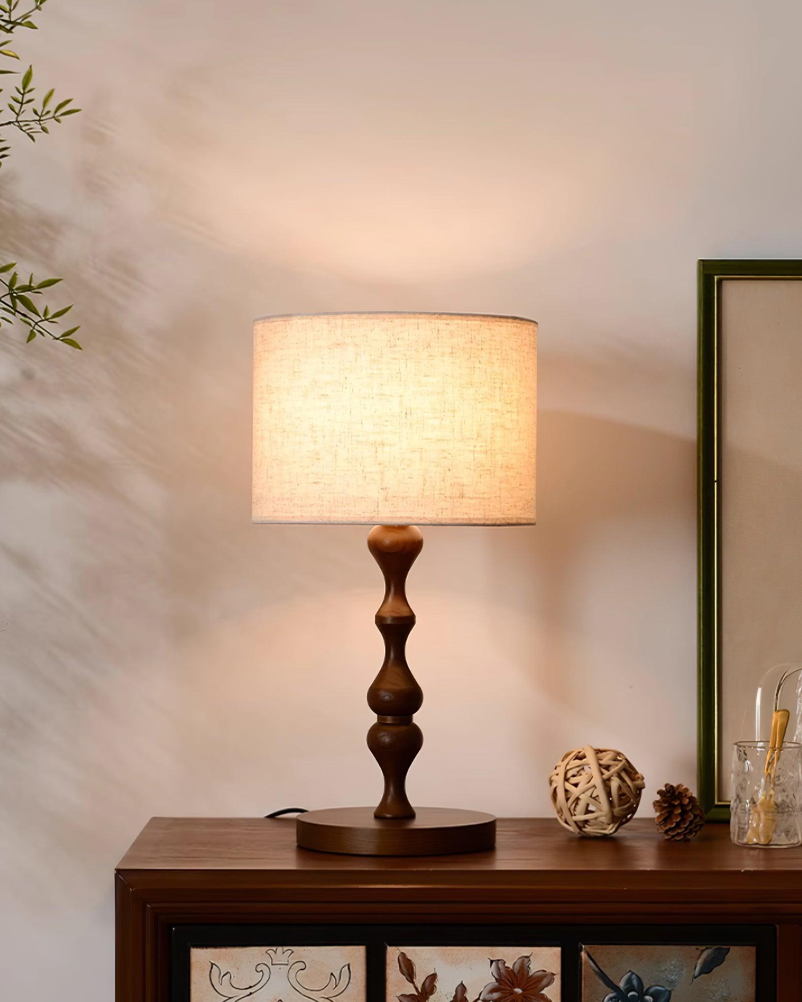 Canora Wooden Table Lamp