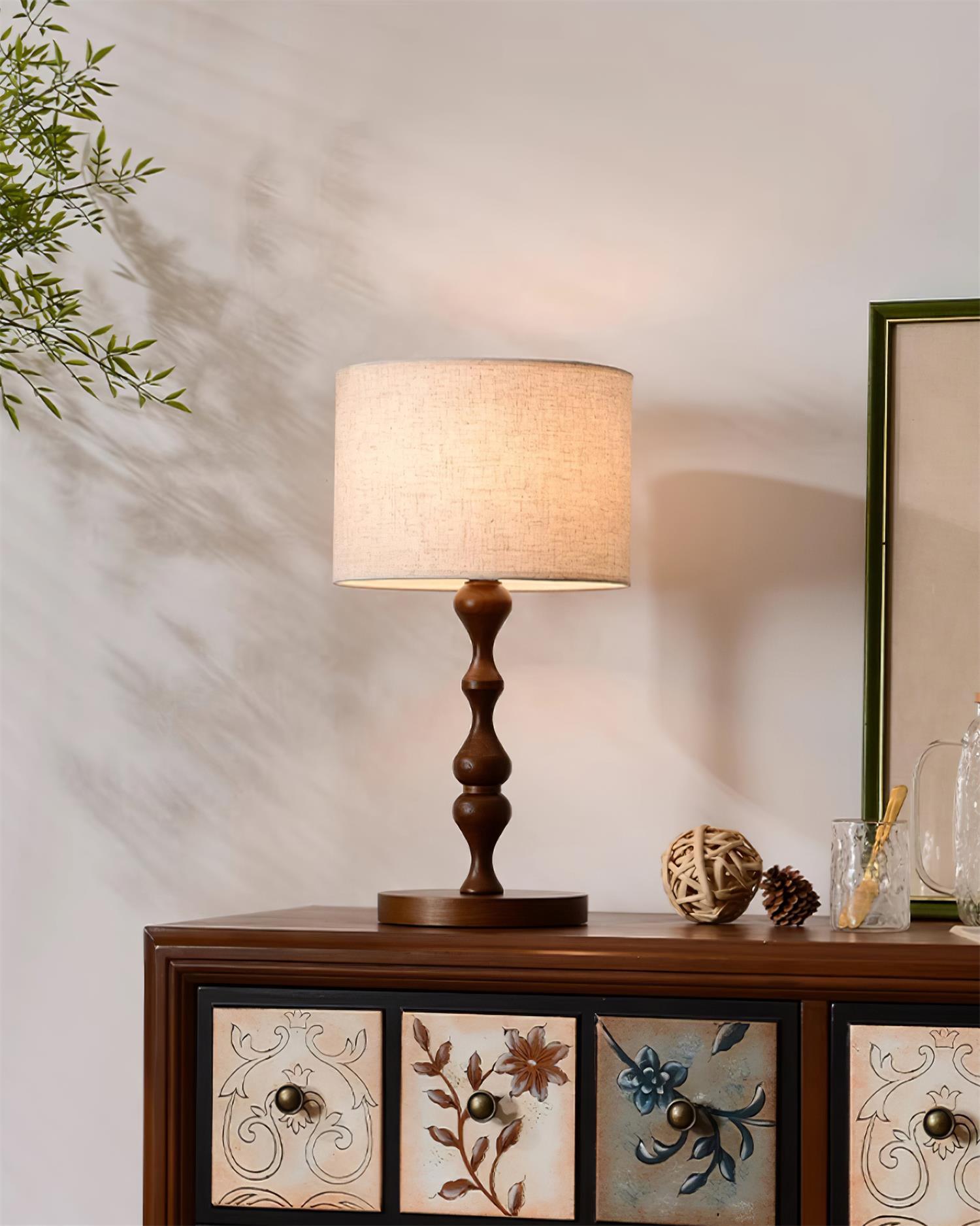 Canora Wooden Table Lamp