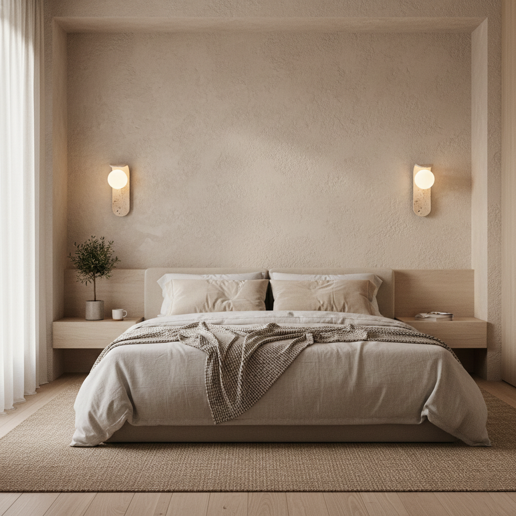 Carlyle Travertine Wall Lamp