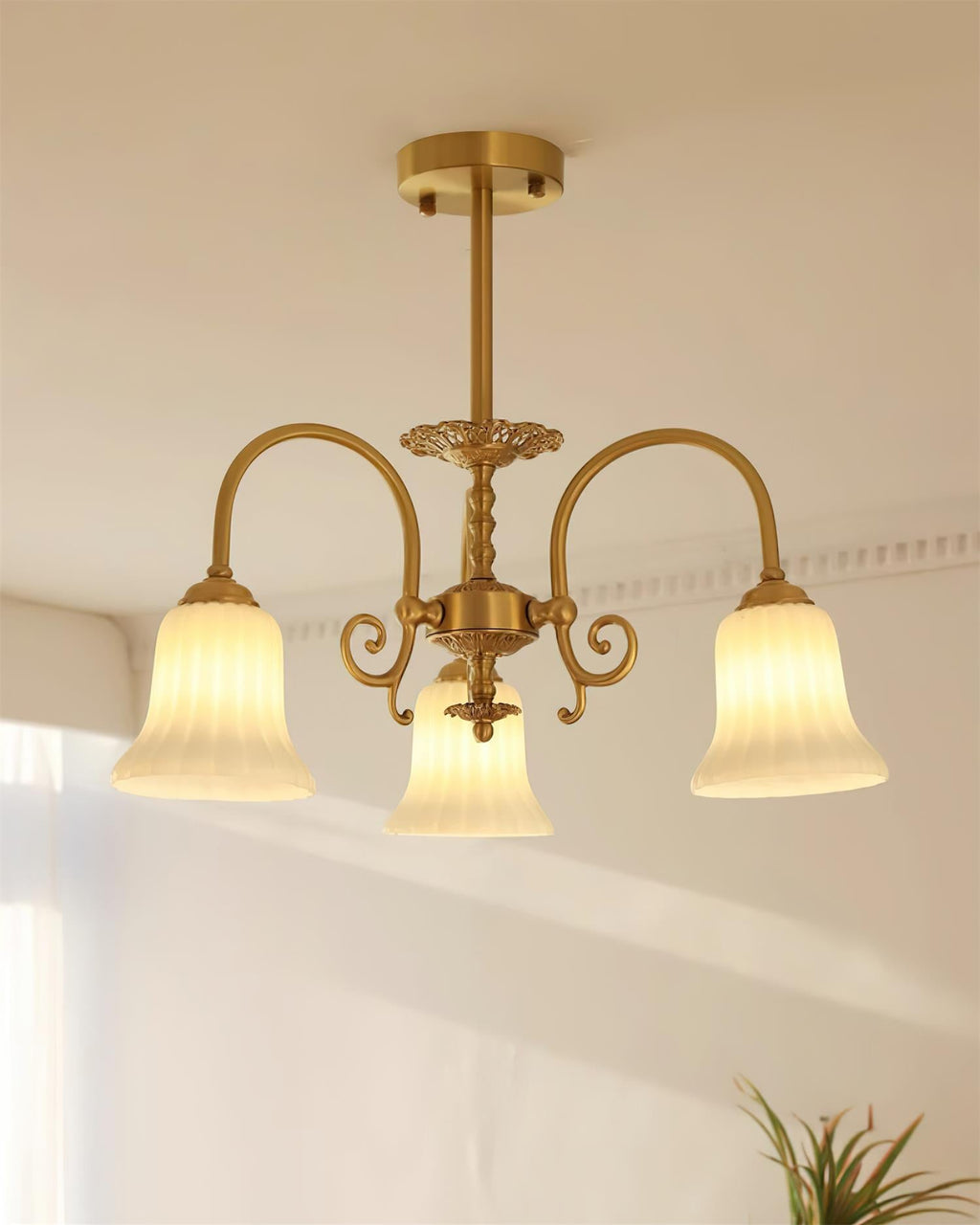 Caroline Brass Chandelier