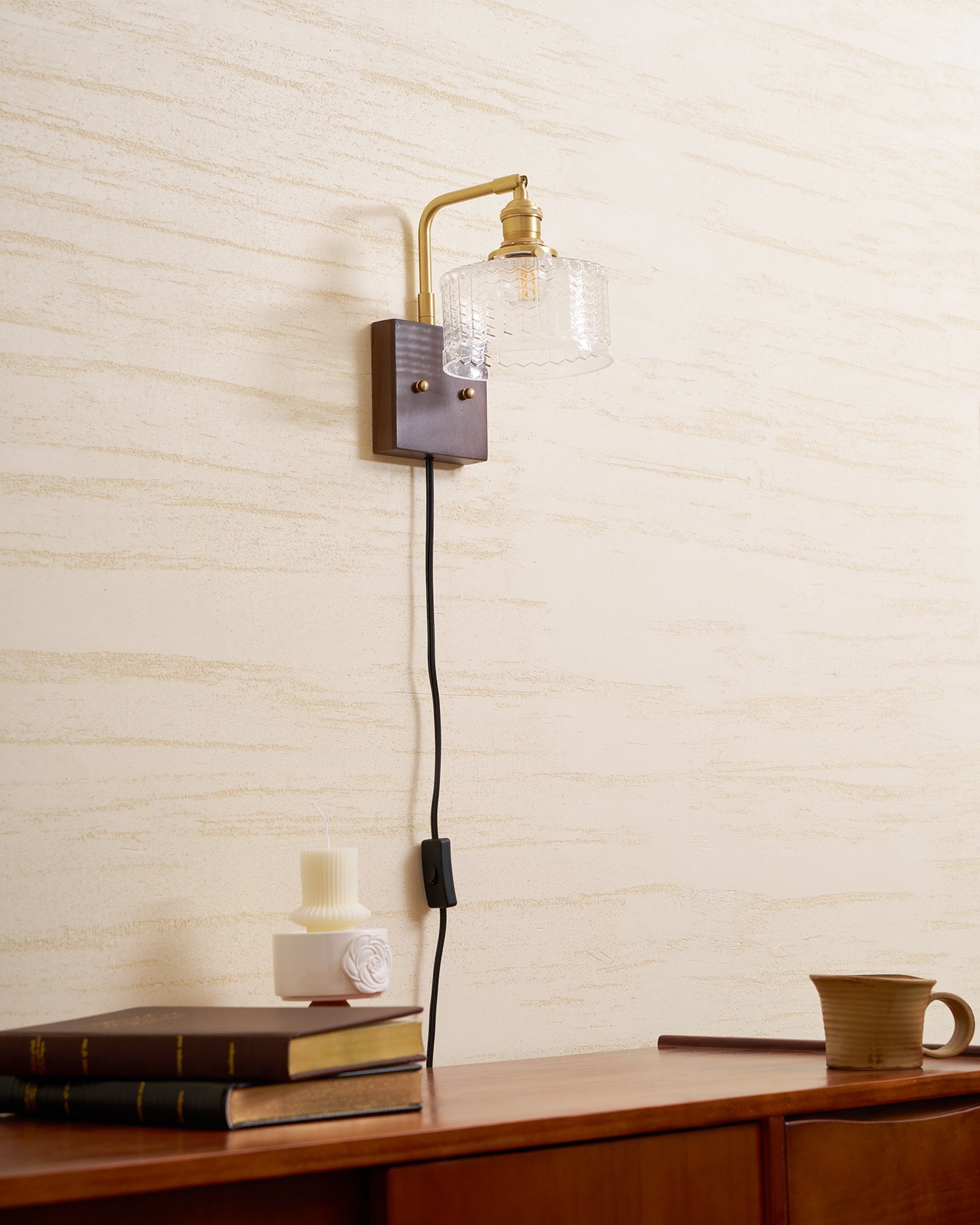 Cavella Plug In Wall Lamp