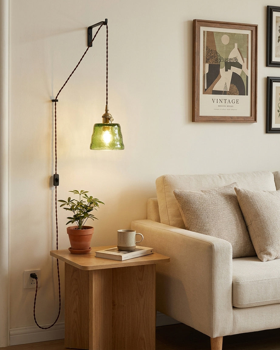 Cavitt Glass Plug In Pendant Light