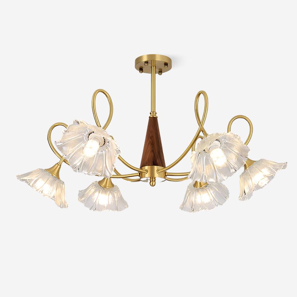 Century Lotus Leaf Chandelier