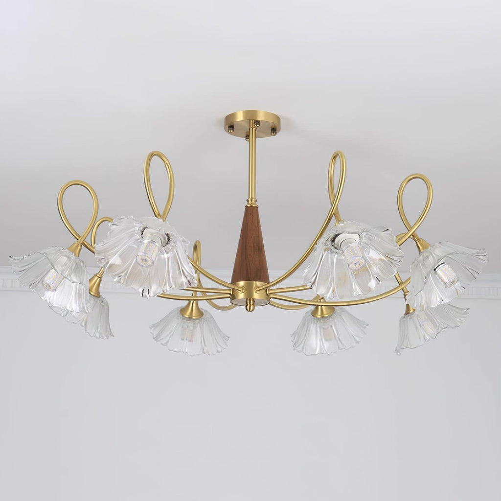 Century Lotus Leaf Chandelier