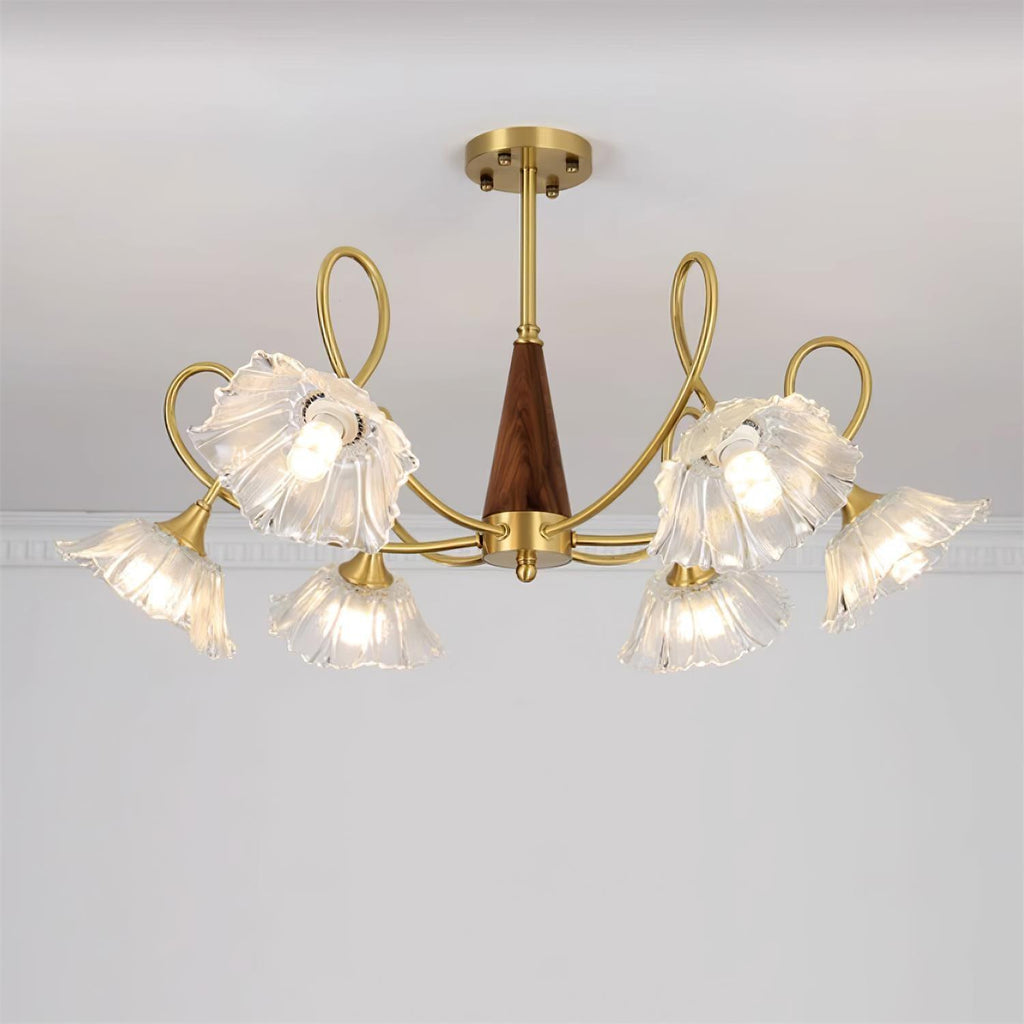 Century Lotus Leaf Chandelier
