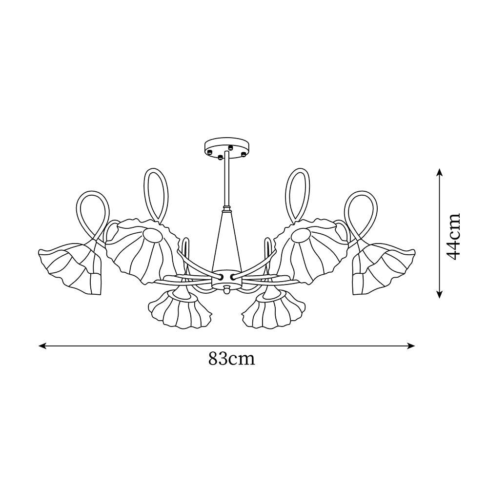 Century Lotus Leaf Chandelier