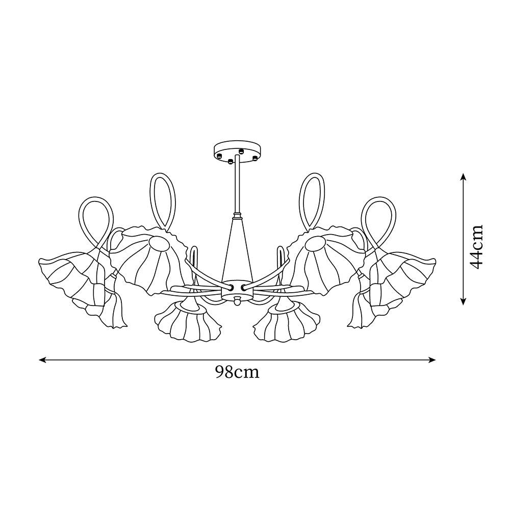 Century Lotus Leaf Chandelier