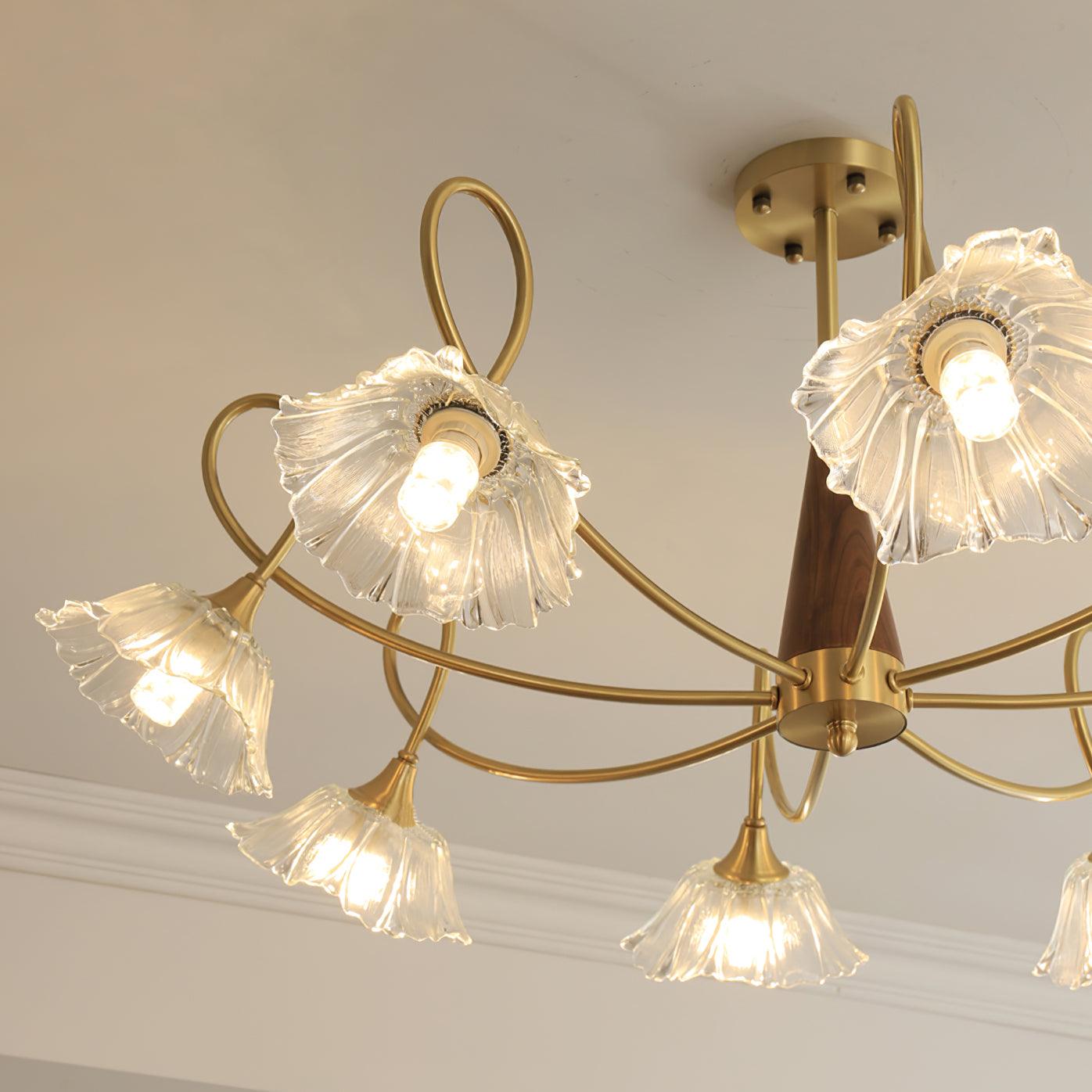 Century Lotus Leaf Chandelier