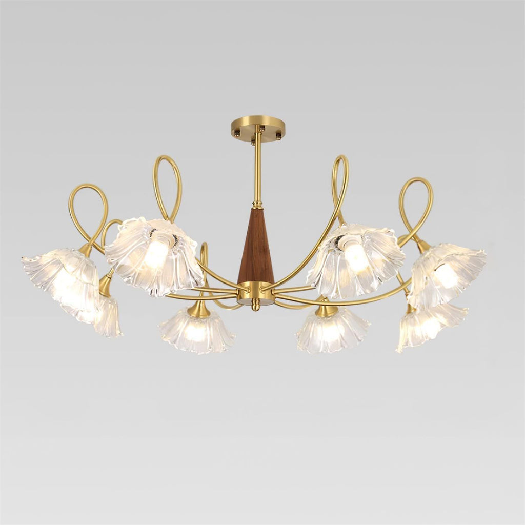 Century Lotus Leaf Chandelier