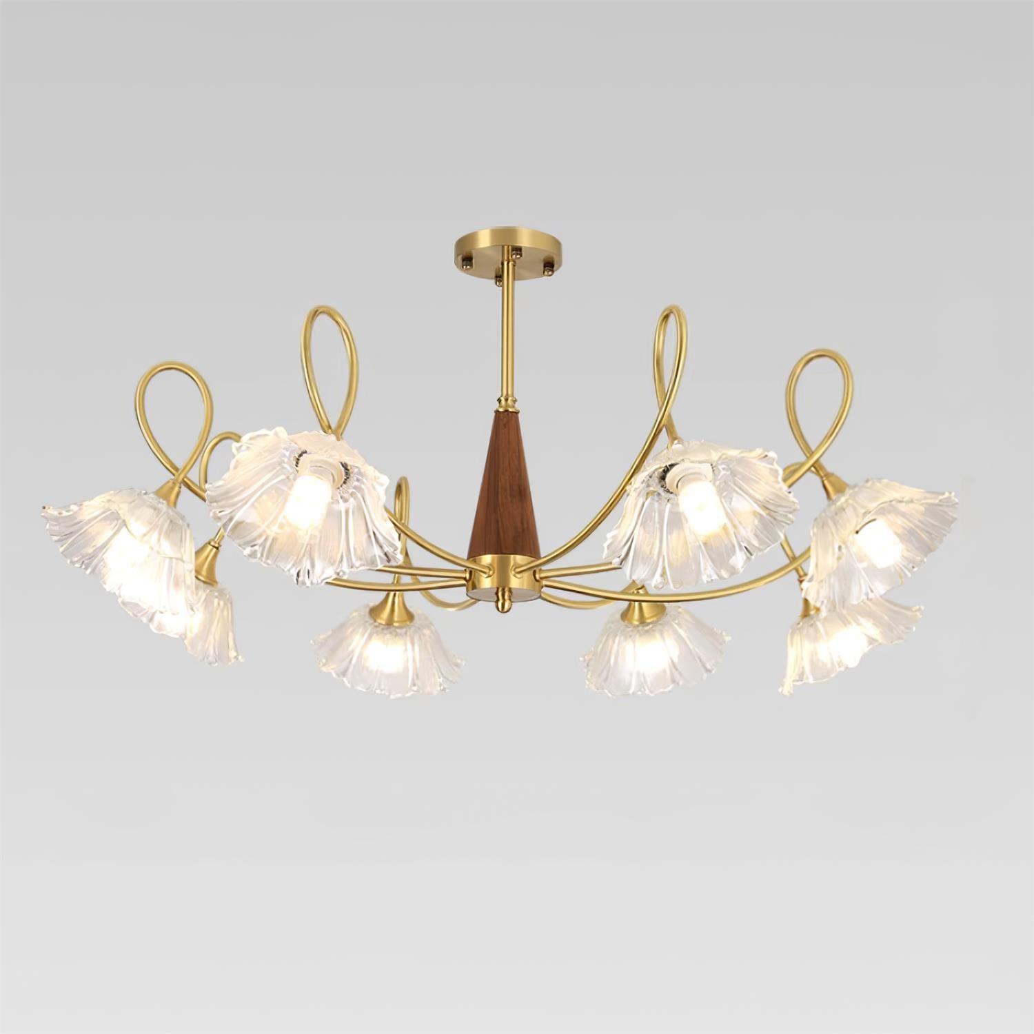Century Lotus Leaf Chandelier