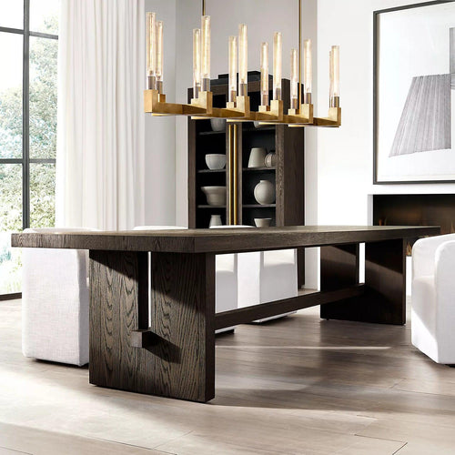 Brass rectangular glass chandeliers