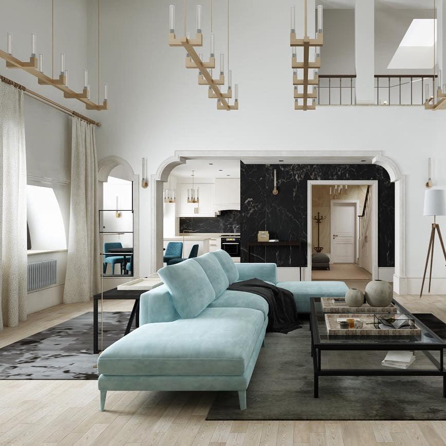 Brass rectangular glass chandeliers