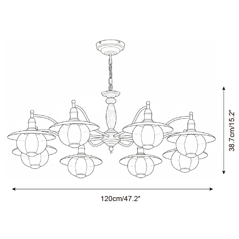 Coachlight Globe Chandelier