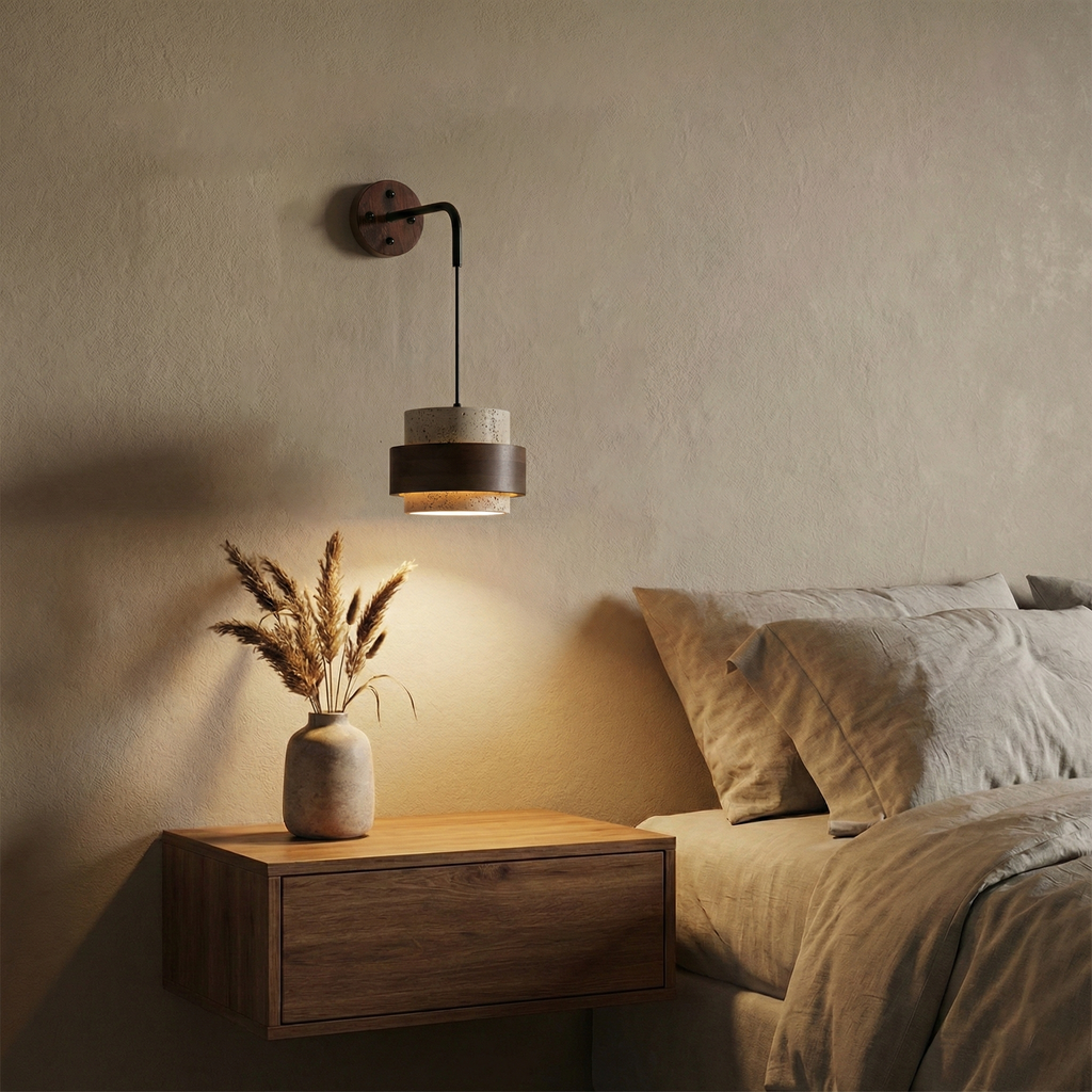 Cole Travertine Wall Lamp