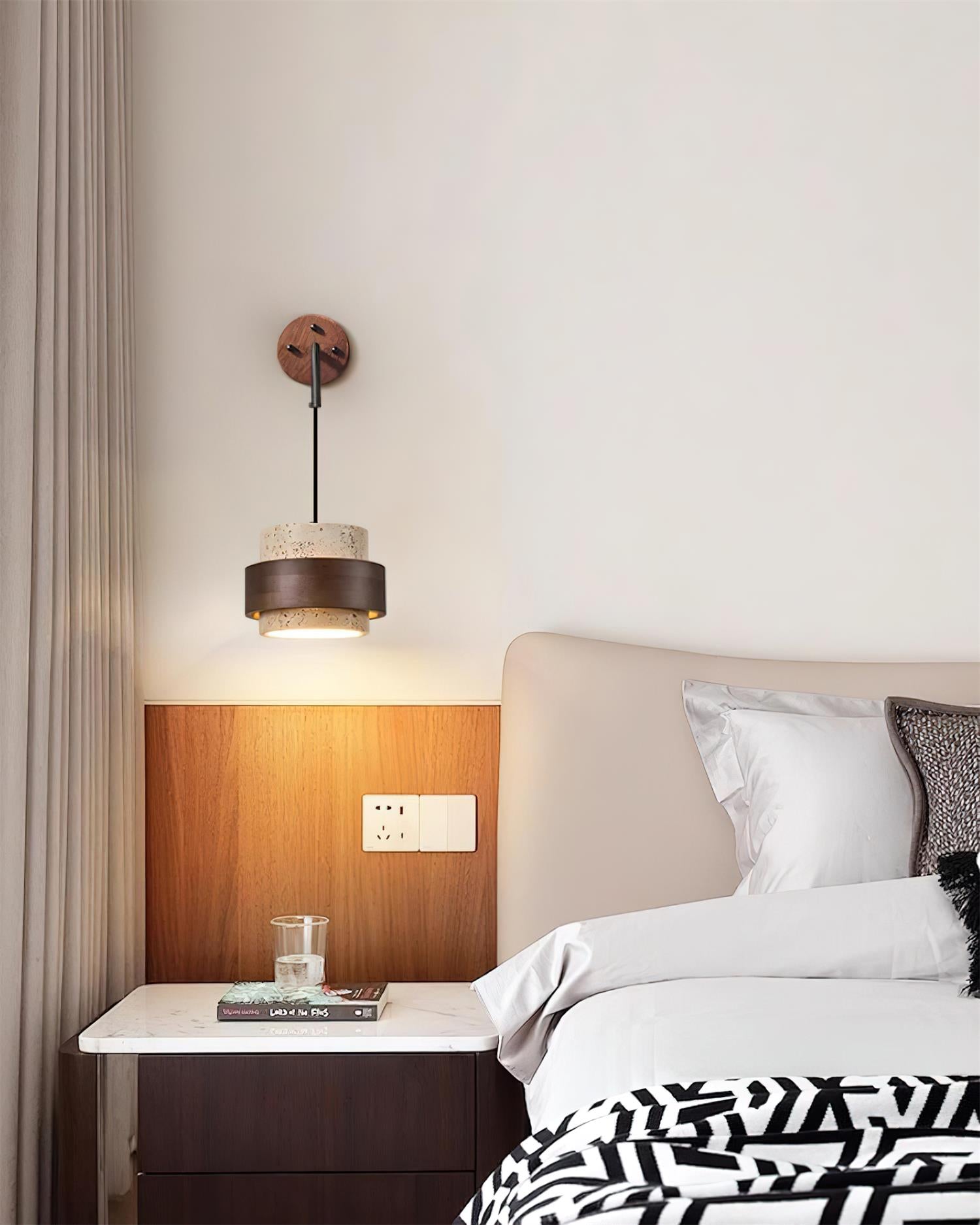 Cole Travertine Wall Lamp