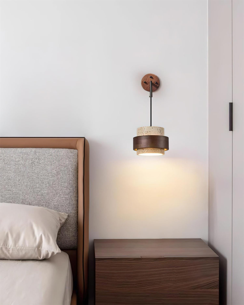 Cole Travertine Wall Lamp