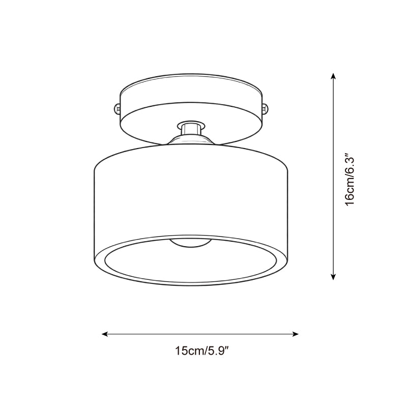 Collar Wood Ceiling Lamp