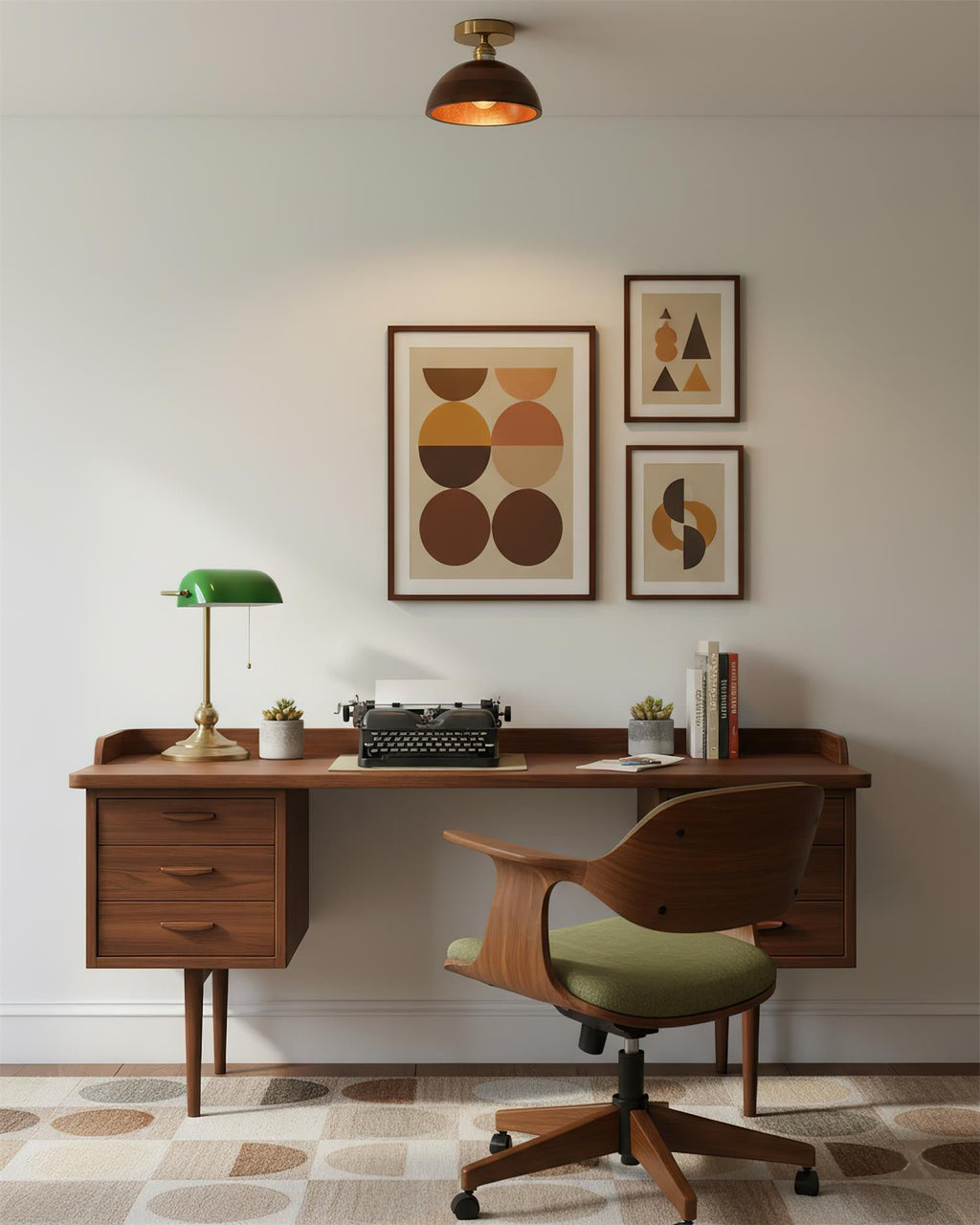 Collar Wood Ceiling Lamp