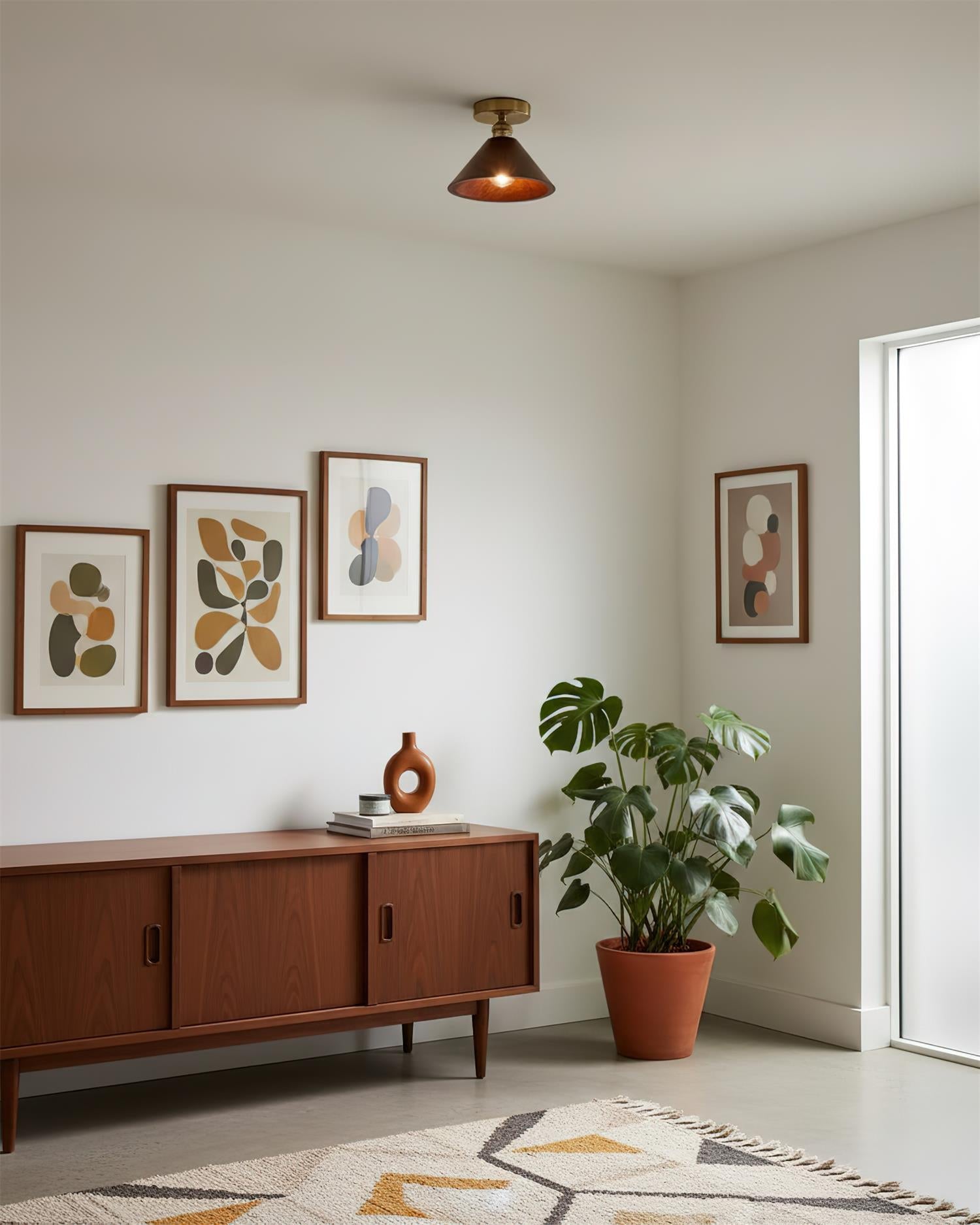 Collar Wood Ceiling Lamp