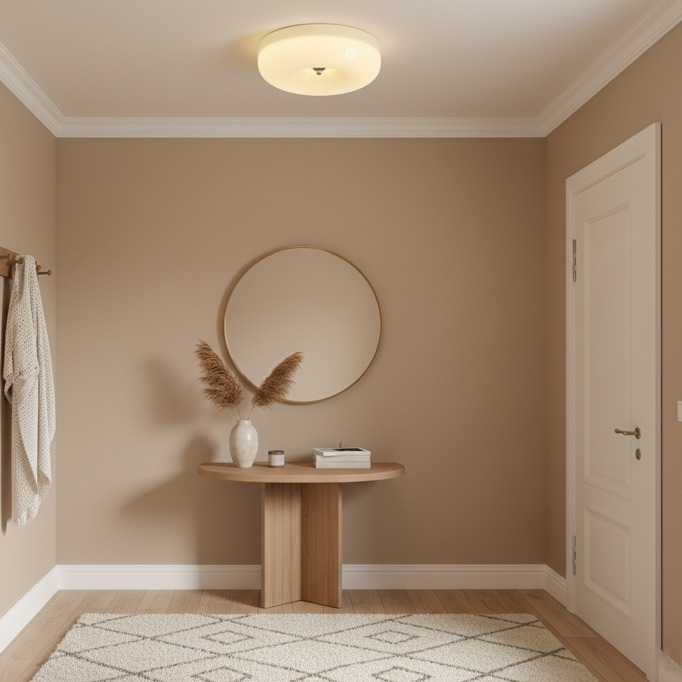 Cream Pudding Ceiling Lamp