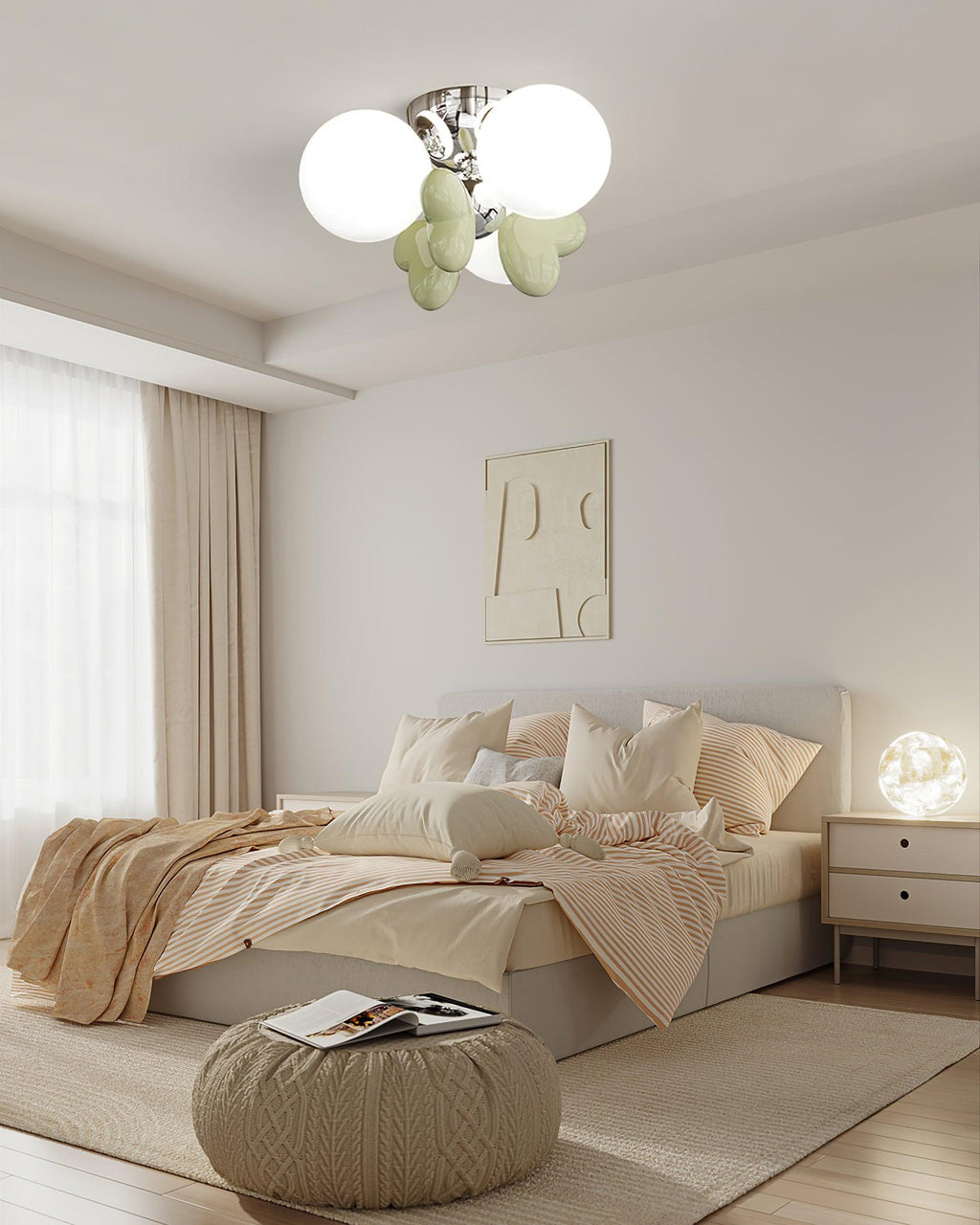 Cream Nica Ceiling Light