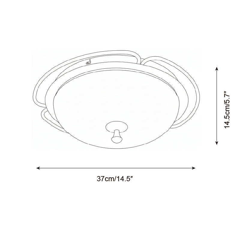 Crescent Orbit Ceiling Lamp