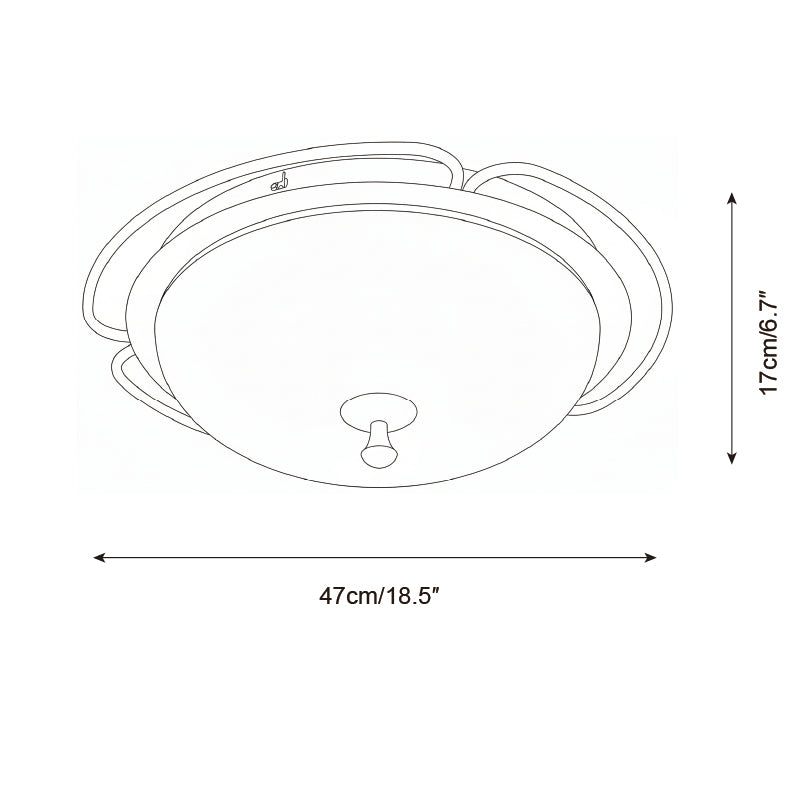 Crescent Orbit Ceiling Lamp