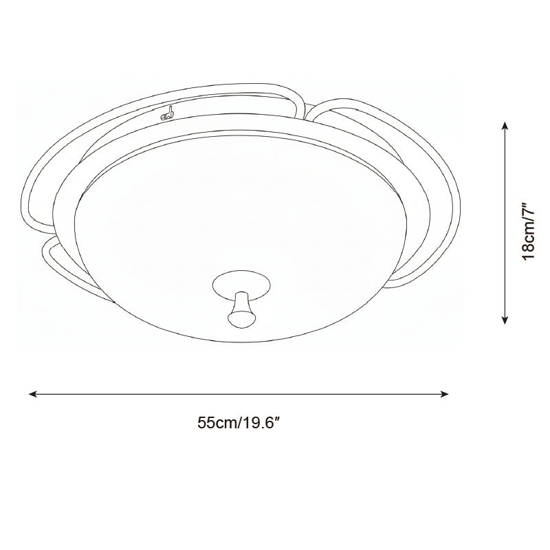 Crescent Orbit Ceiling Lamp