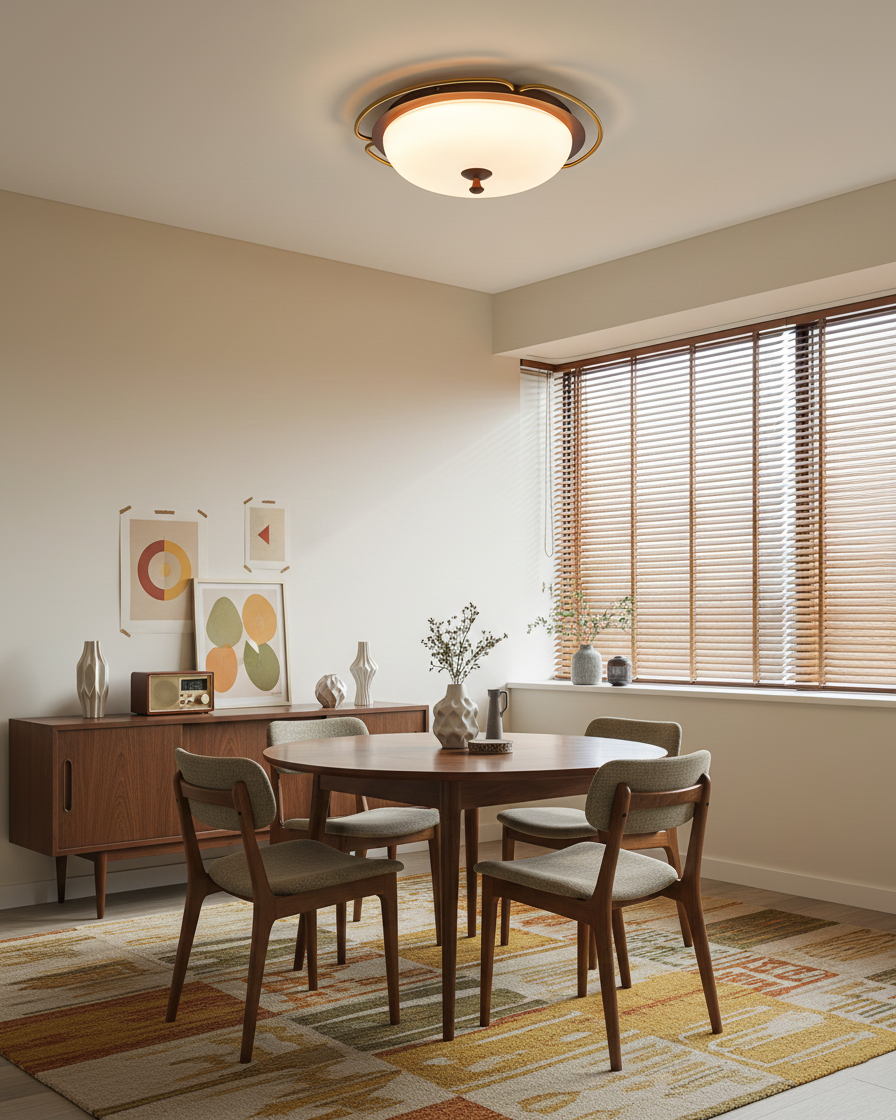 Crescent Orbit Ceiling Lamp