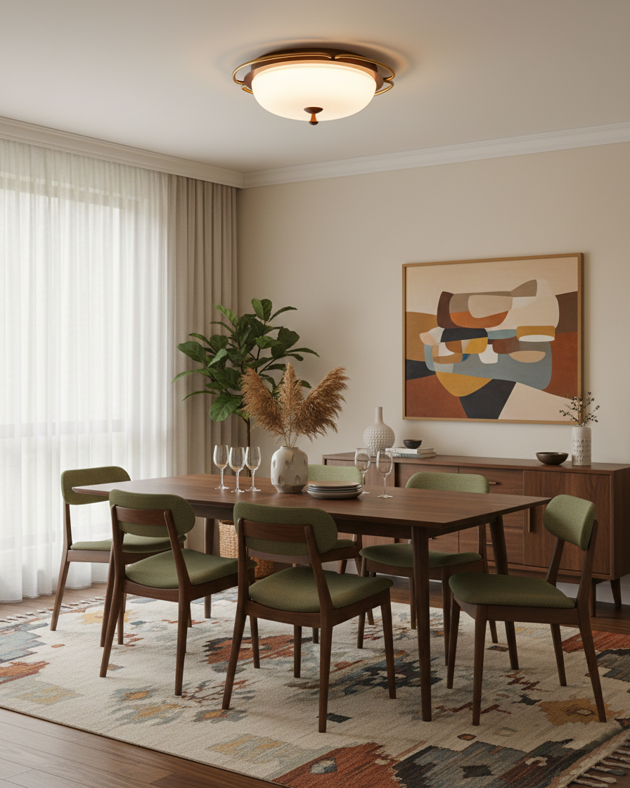 Crescent Orbit Ceiling Lamp