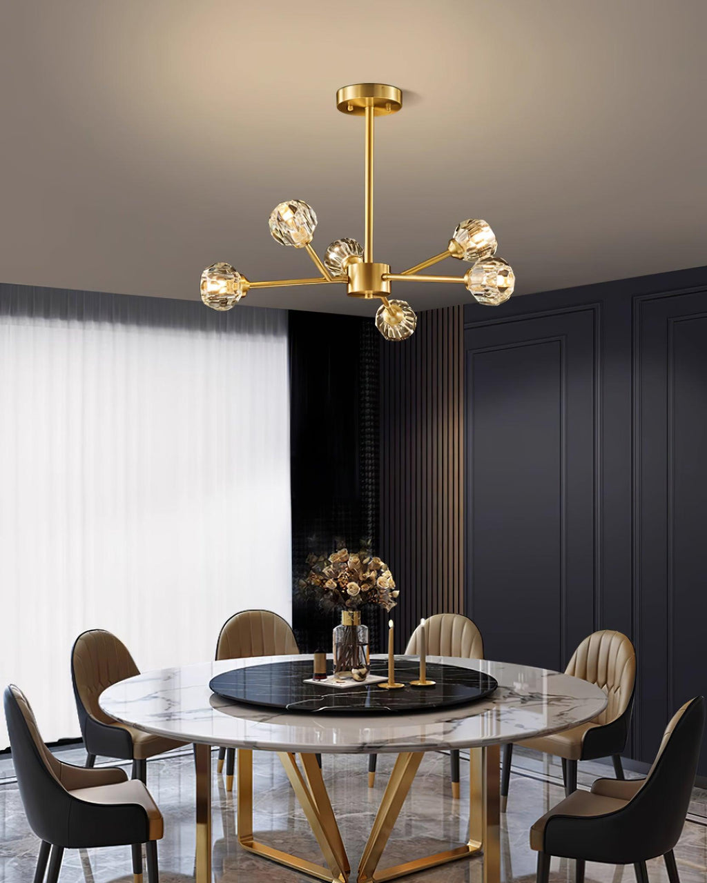 Crystal Ball Chandelier