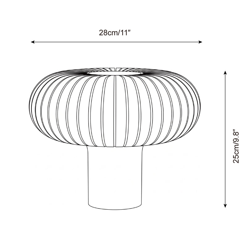 Cylindra Spiral Table Lamp